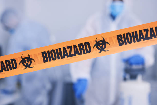 Professional Biohazard Cleanup technician working in Edward, NC